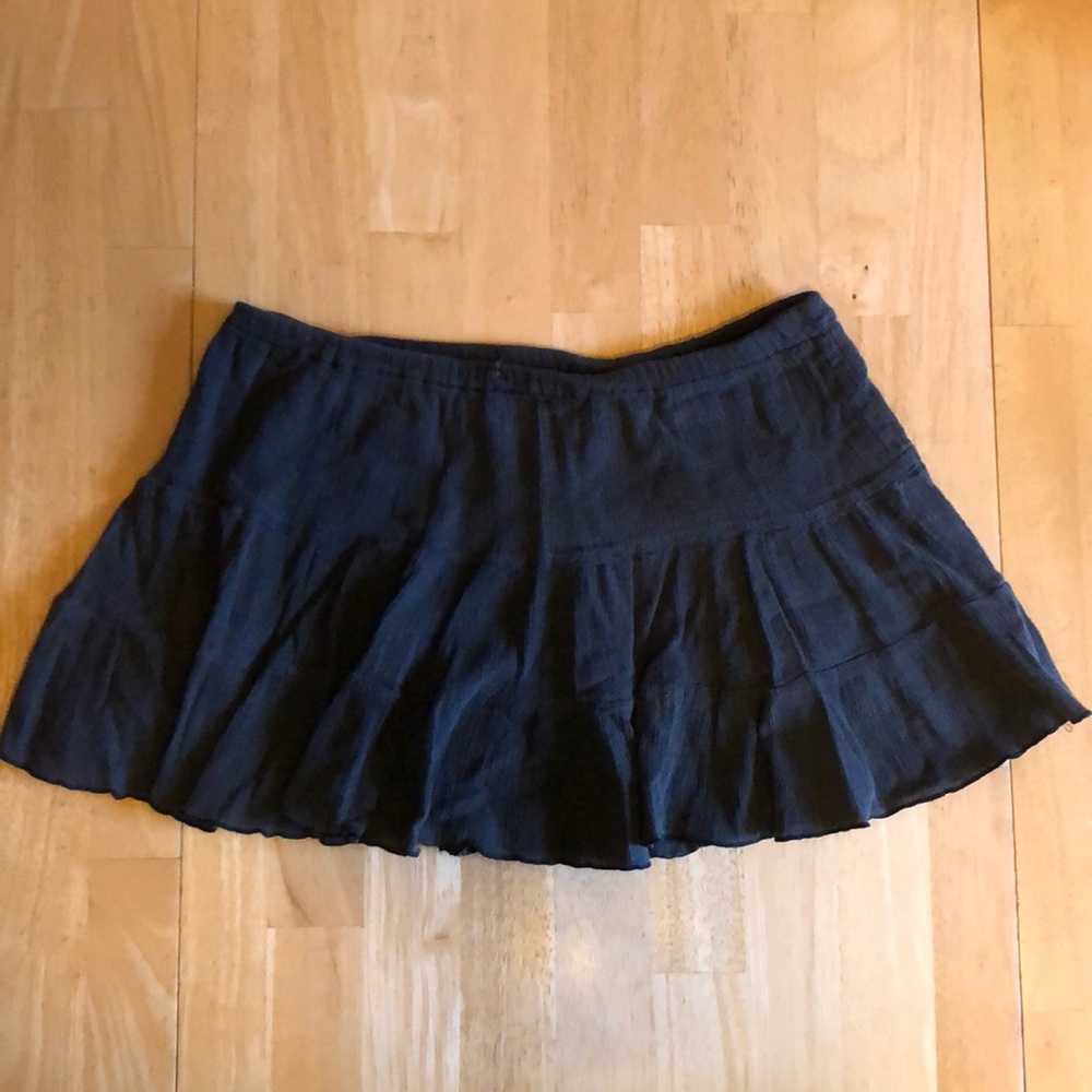 Short skirt. Cheerleader style.
